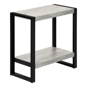 24" Black And Grey End Table With Shelf By Homeroots