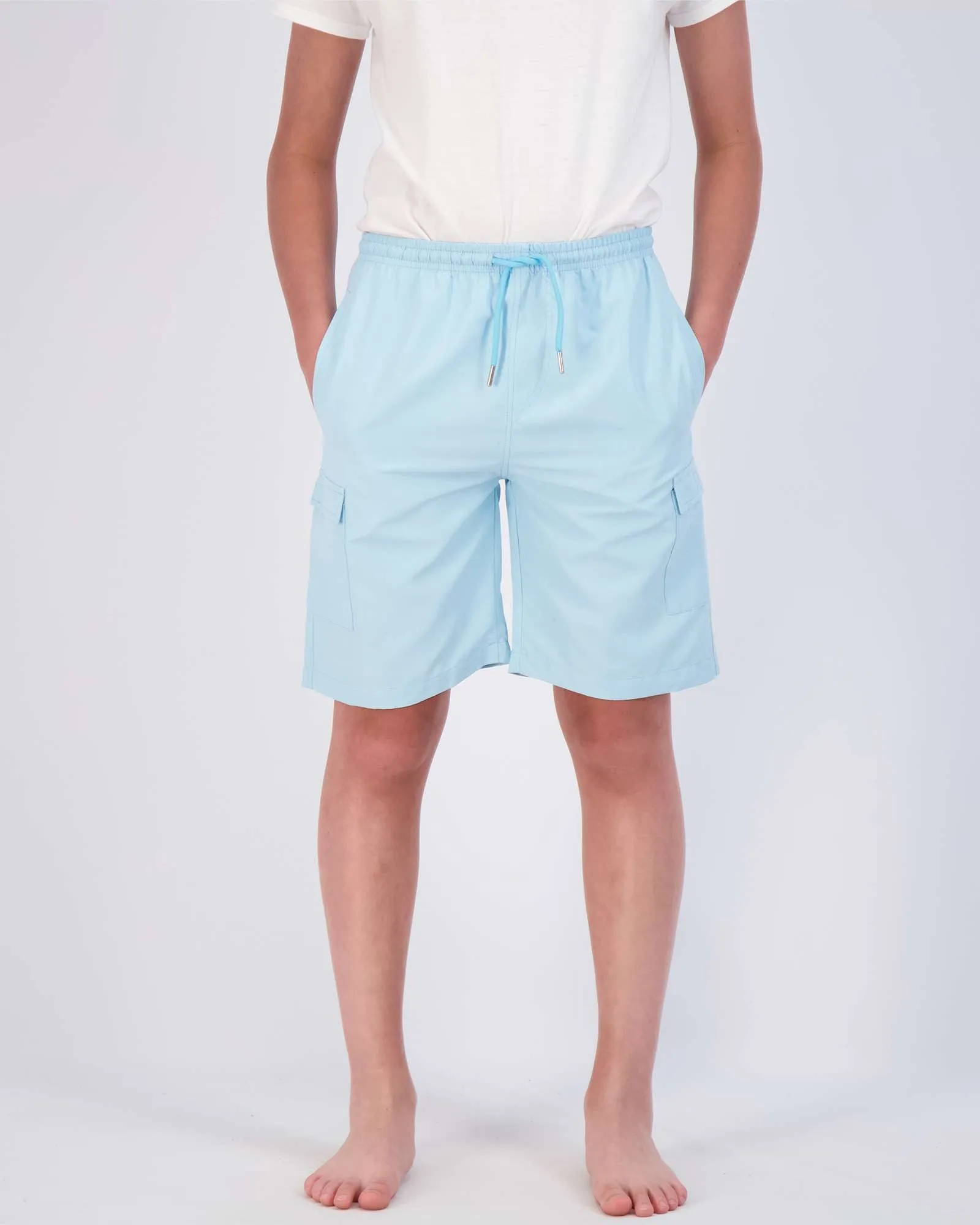 3 Pack: Boys' Swim Trunks with Cargo Pockets