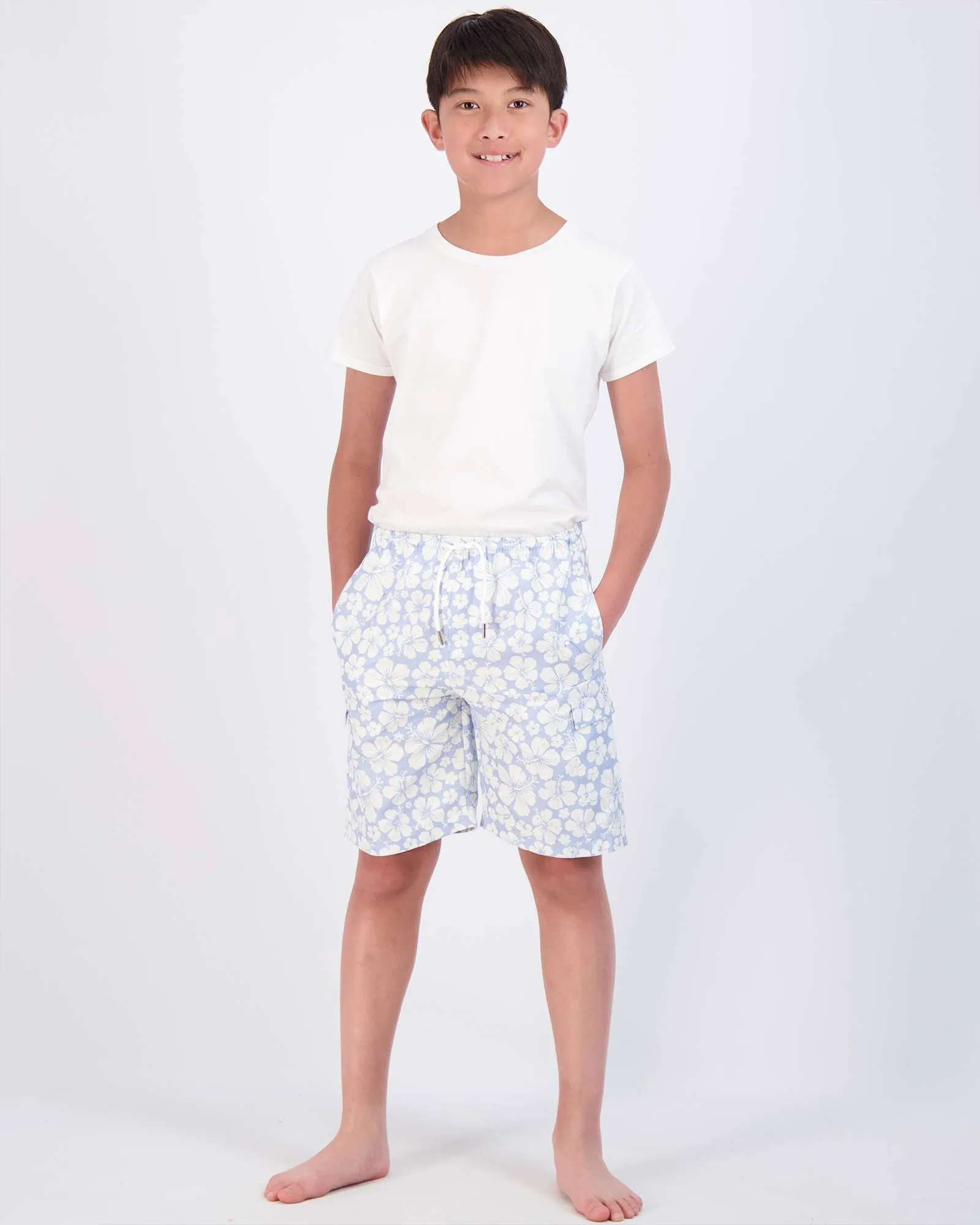 3 Pack: Boys' Swim Trunks with Cargo Pockets