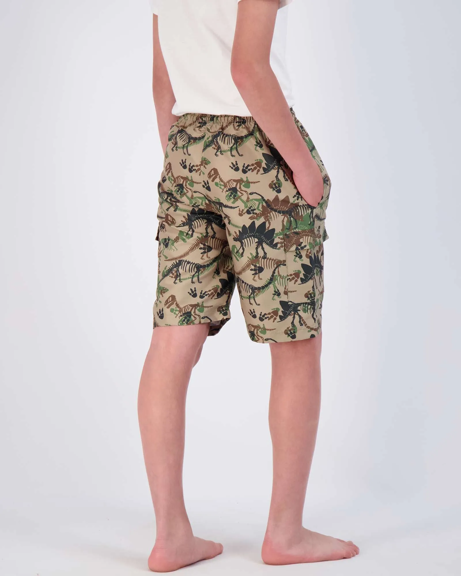 3 Pack: Boys' Swim Trunks with Cargo Pockets