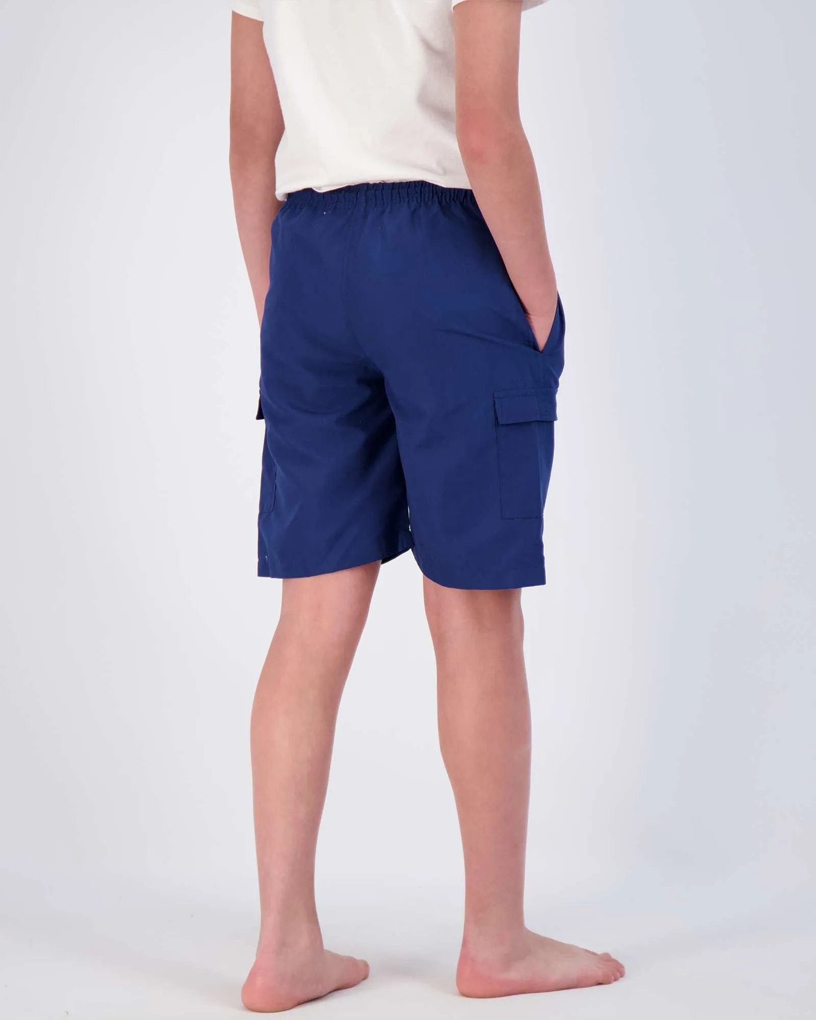 3 Pack: Boys' Swim Trunks with Cargo Pockets