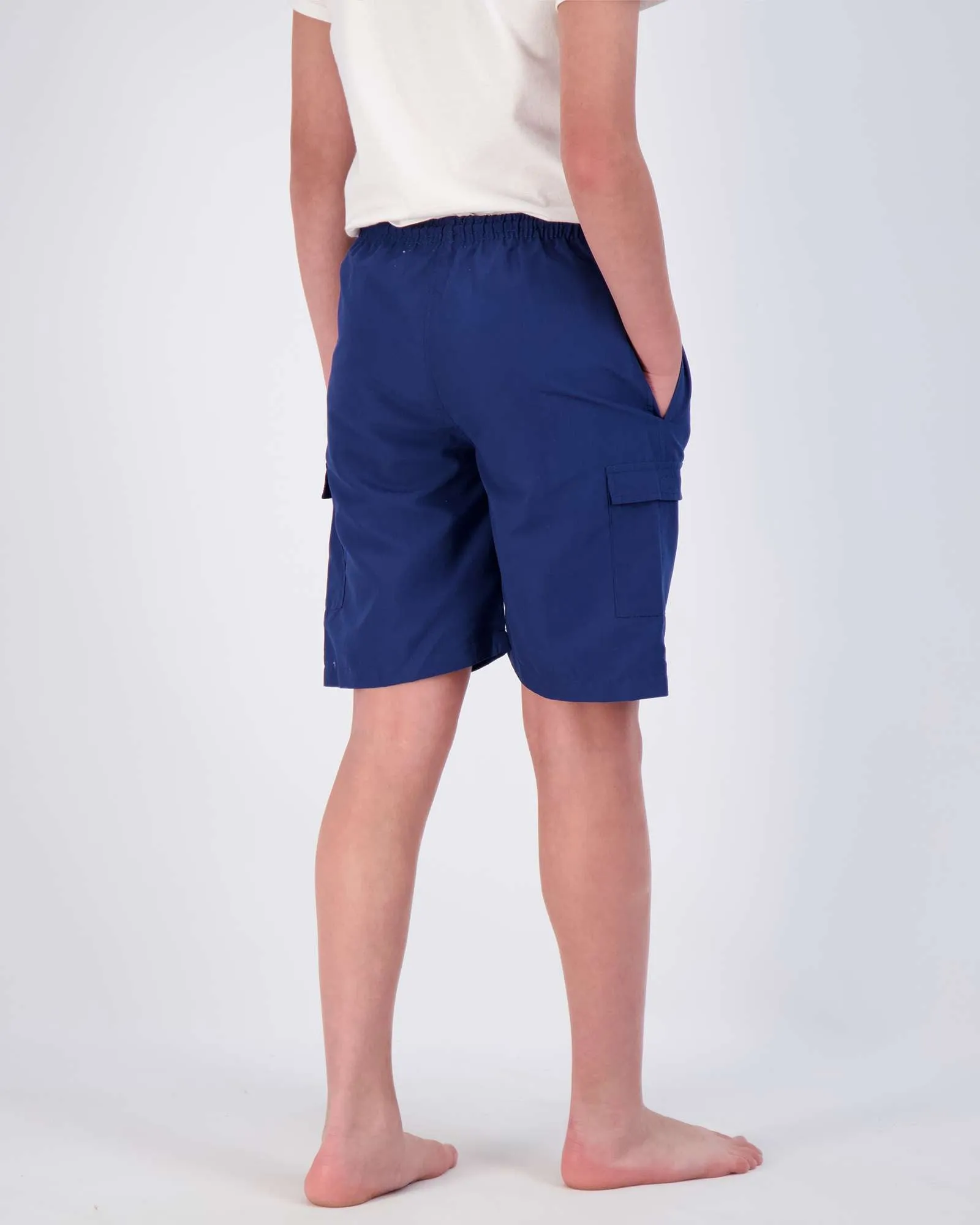 3 Pack: Boys' Swim Trunks with Cargo Pockets