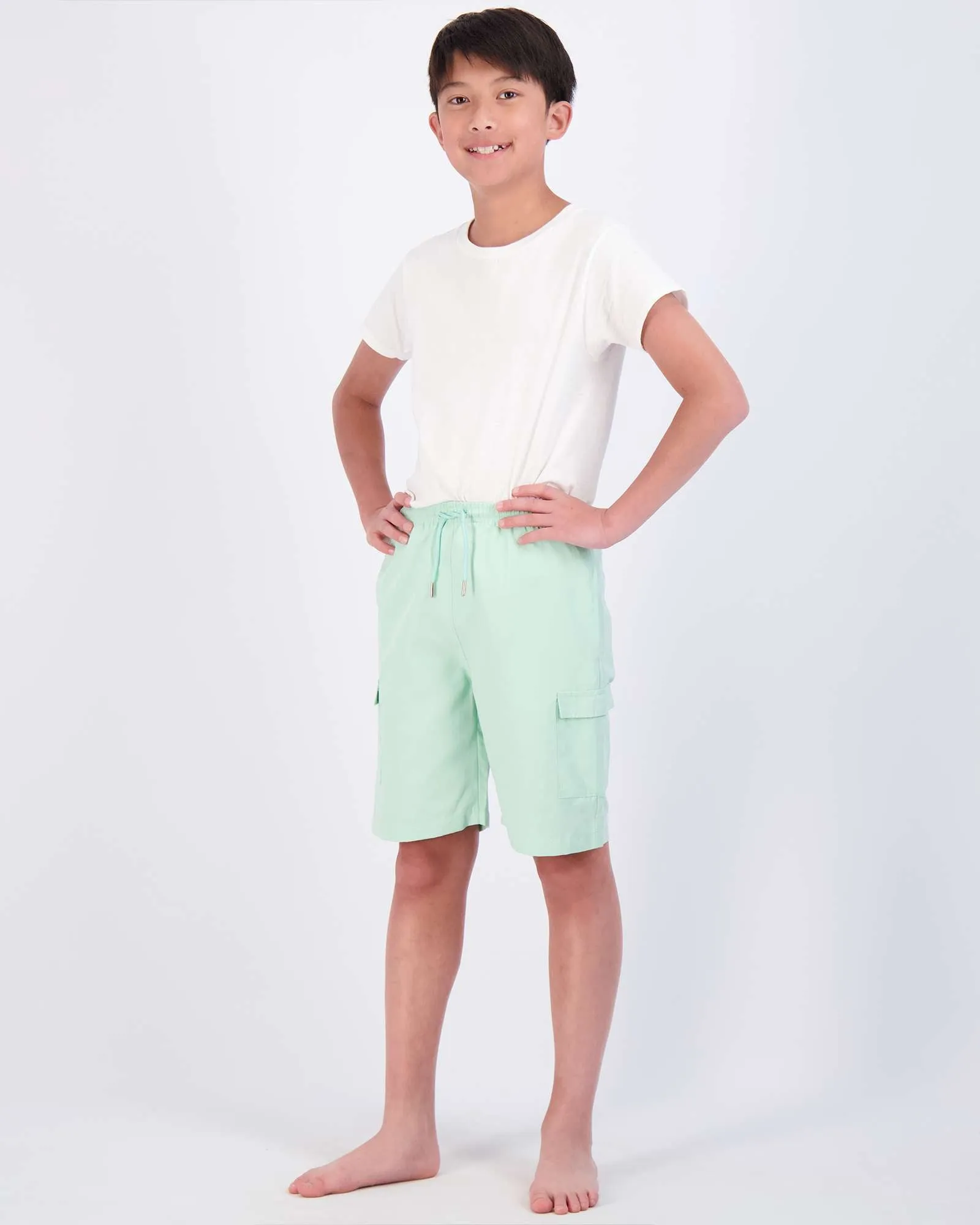 3 Pack: Boys' Swim Trunks with Cargo Pockets