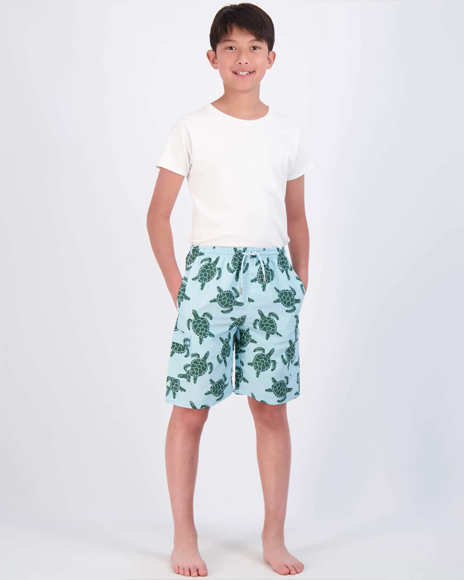 3 Pack: Boys' Swim Trunks with Cargo Pockets