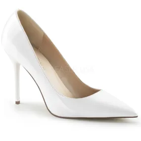 4 Inch Heel CLASSIQUE-20 White Pat