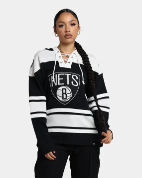 47 Brand Brooklyn Nets Superior Lacer Hoodie Jet Black