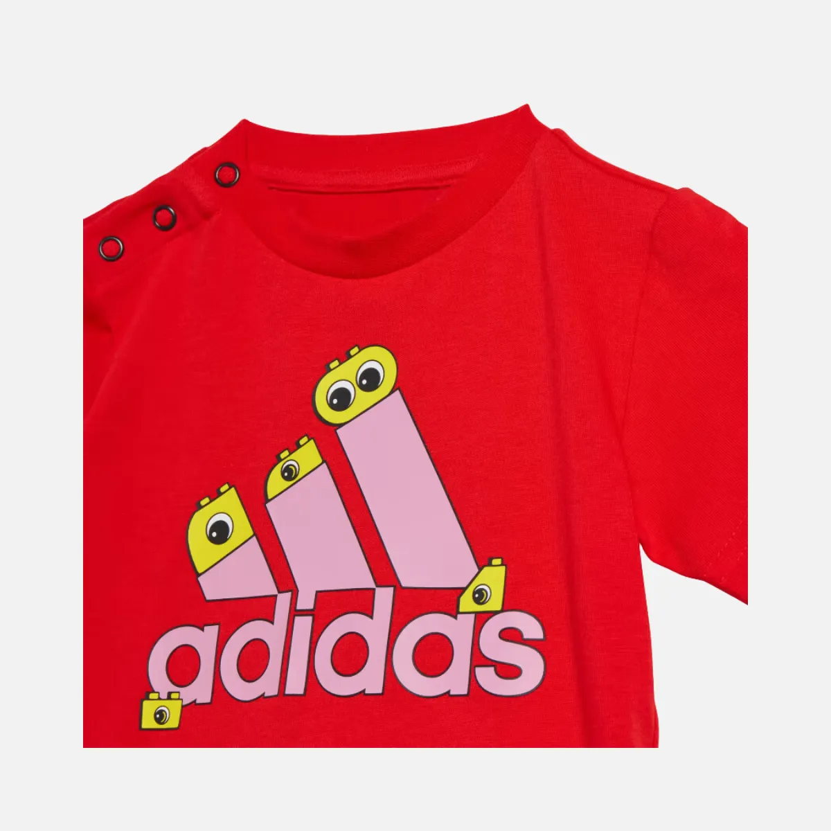 Adidas X Classic Lego Graphic Kids Unisex T-shirt (6-4 Years) -Red