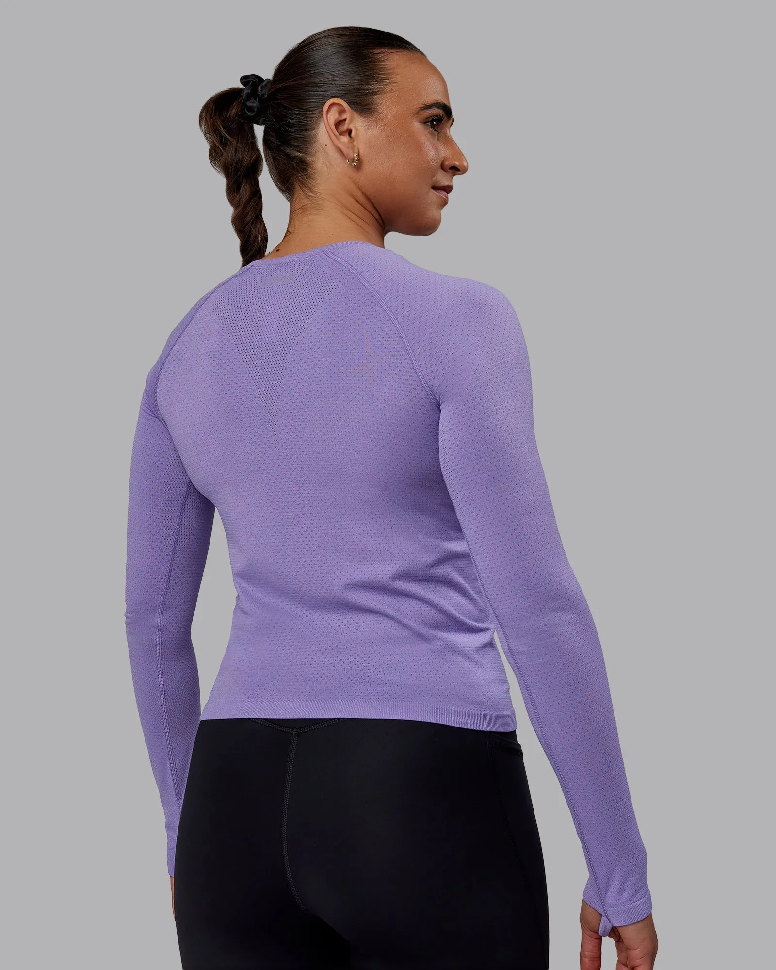 AeroFLX  Seamless Long Sleeve Tee - Dahlia Purple Marl