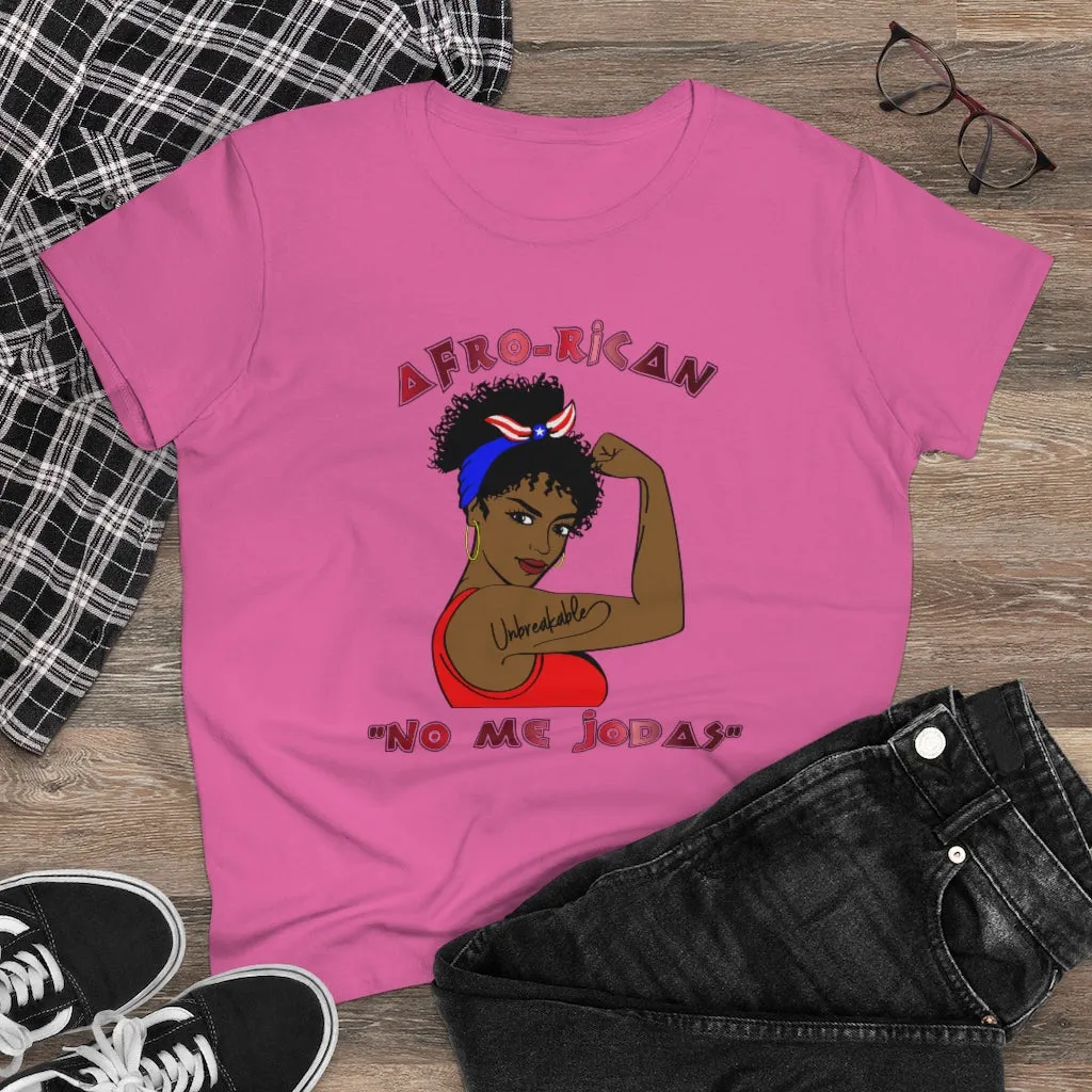 Afro-Rican "Don't Fck With Me" Women's Heavy Cotton Tee