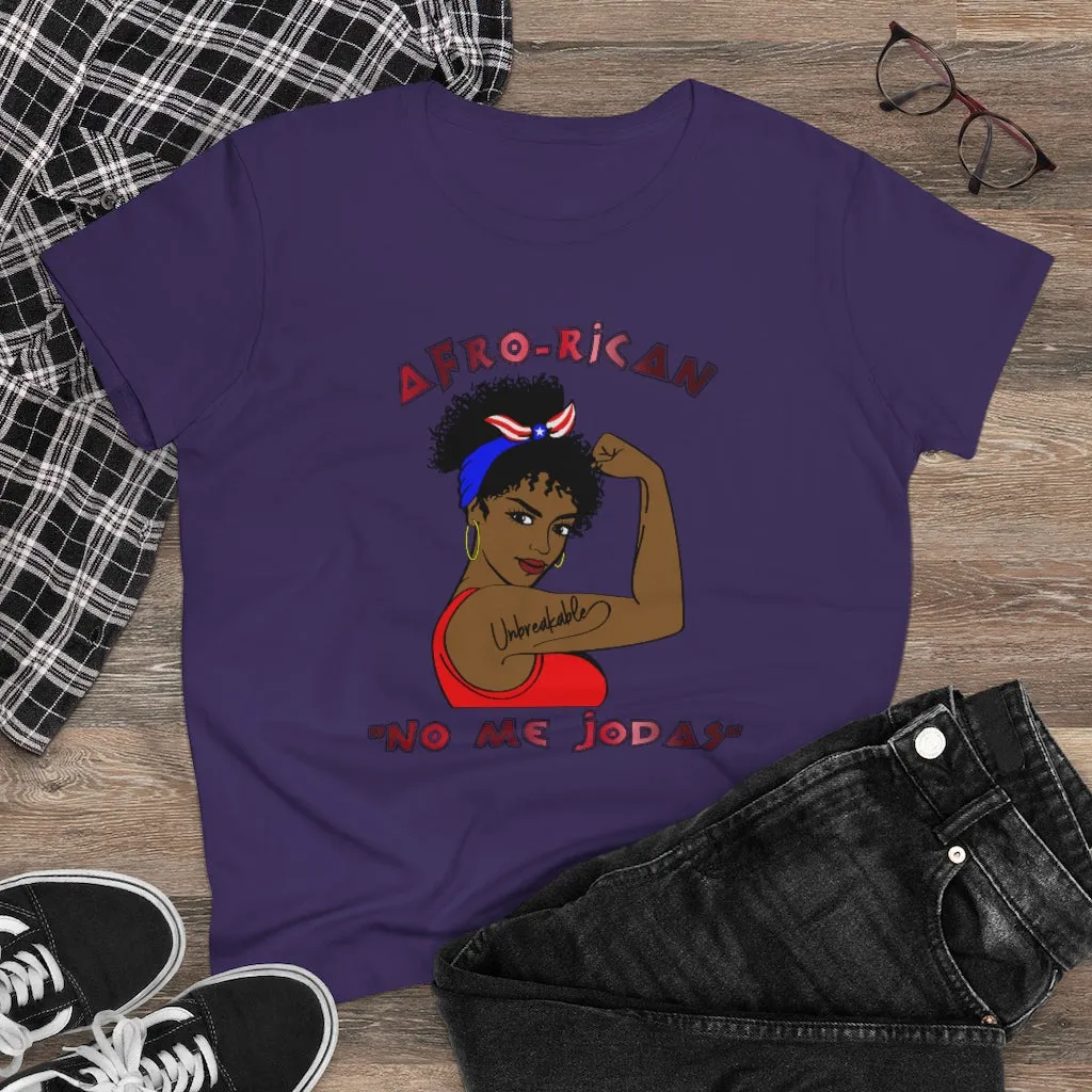 Afro-Rican "Don't Fck With Me" Women's Heavy Cotton Tee