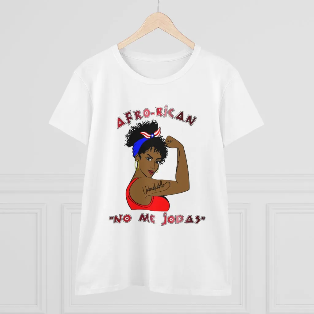 Afro-Rican "Don't Fck With Me" Women's Heavy Cotton Tee