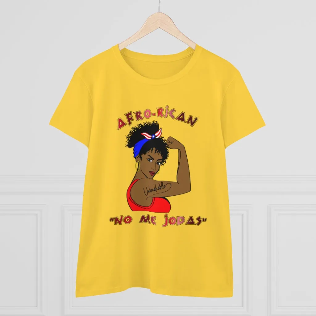 Afro-Rican "Don't Fck With Me" Women's Heavy Cotton Tee