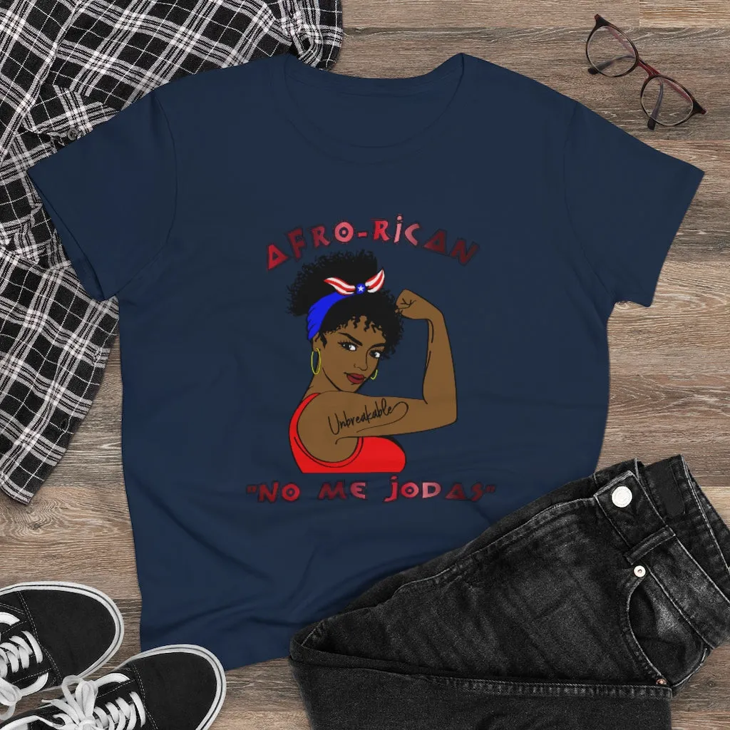 Afro-Rican "Don't Fck With Me" Women's Heavy Cotton Tee