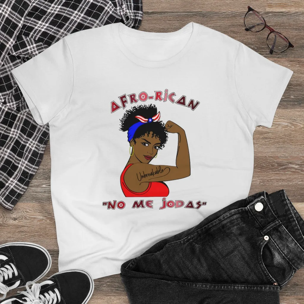 Afro-Rican "Don't Fck With Me" Women's Heavy Cotton Tee