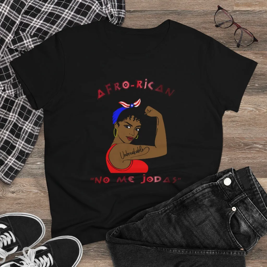 Afro-Rican "Don't Fck With Me" Women's Heavy Cotton Tee