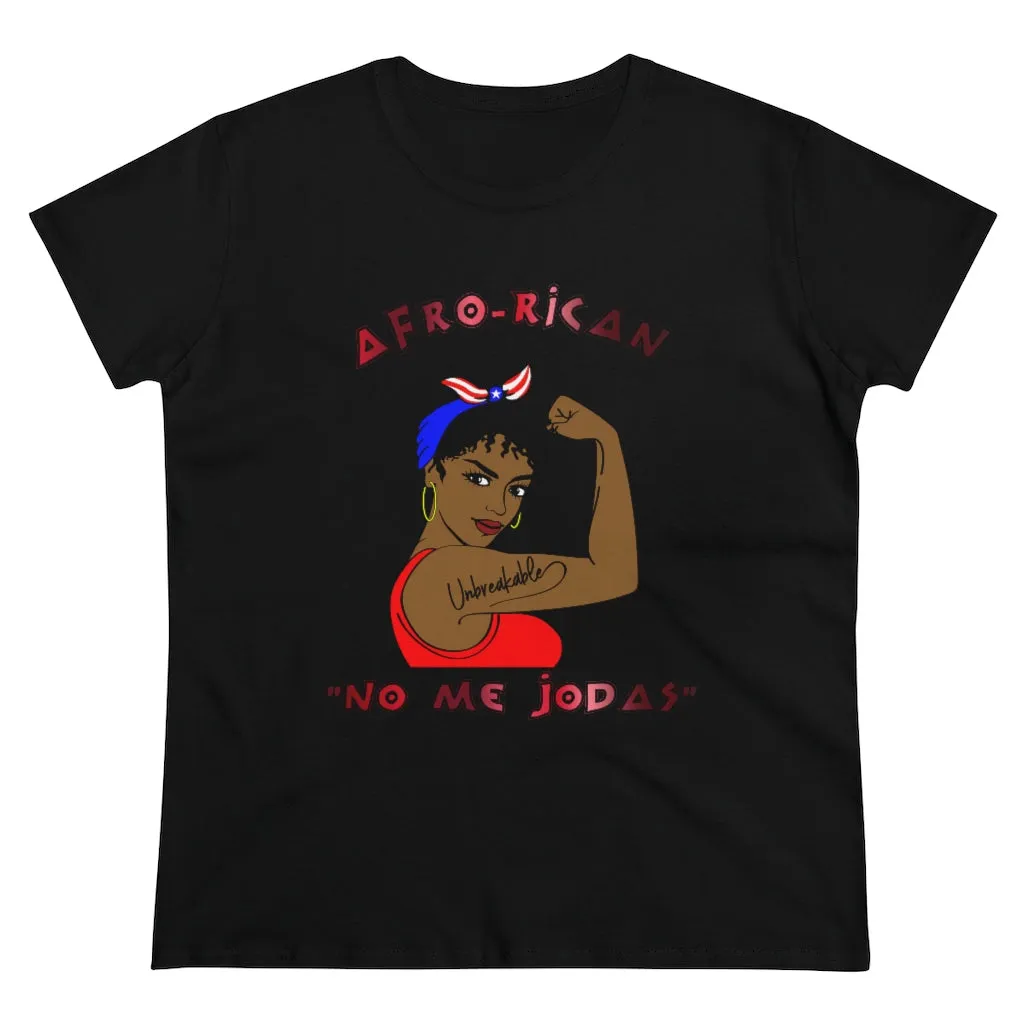 Afro-Rican "Don't Fck With Me" Women's Heavy Cotton Tee