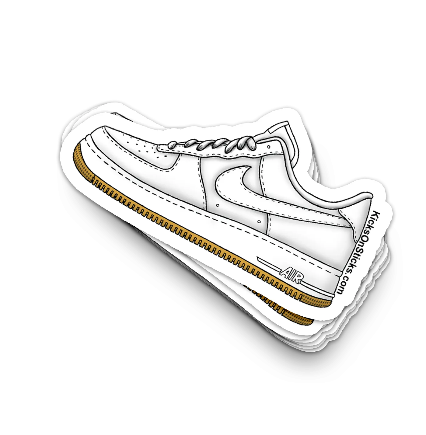 Air Force 1 Low "White Gum" Sneaker Sticker