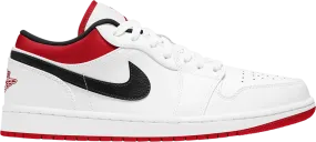 Air Jordan 1 Low "WHITE UNIVERSITY RED BLACK"