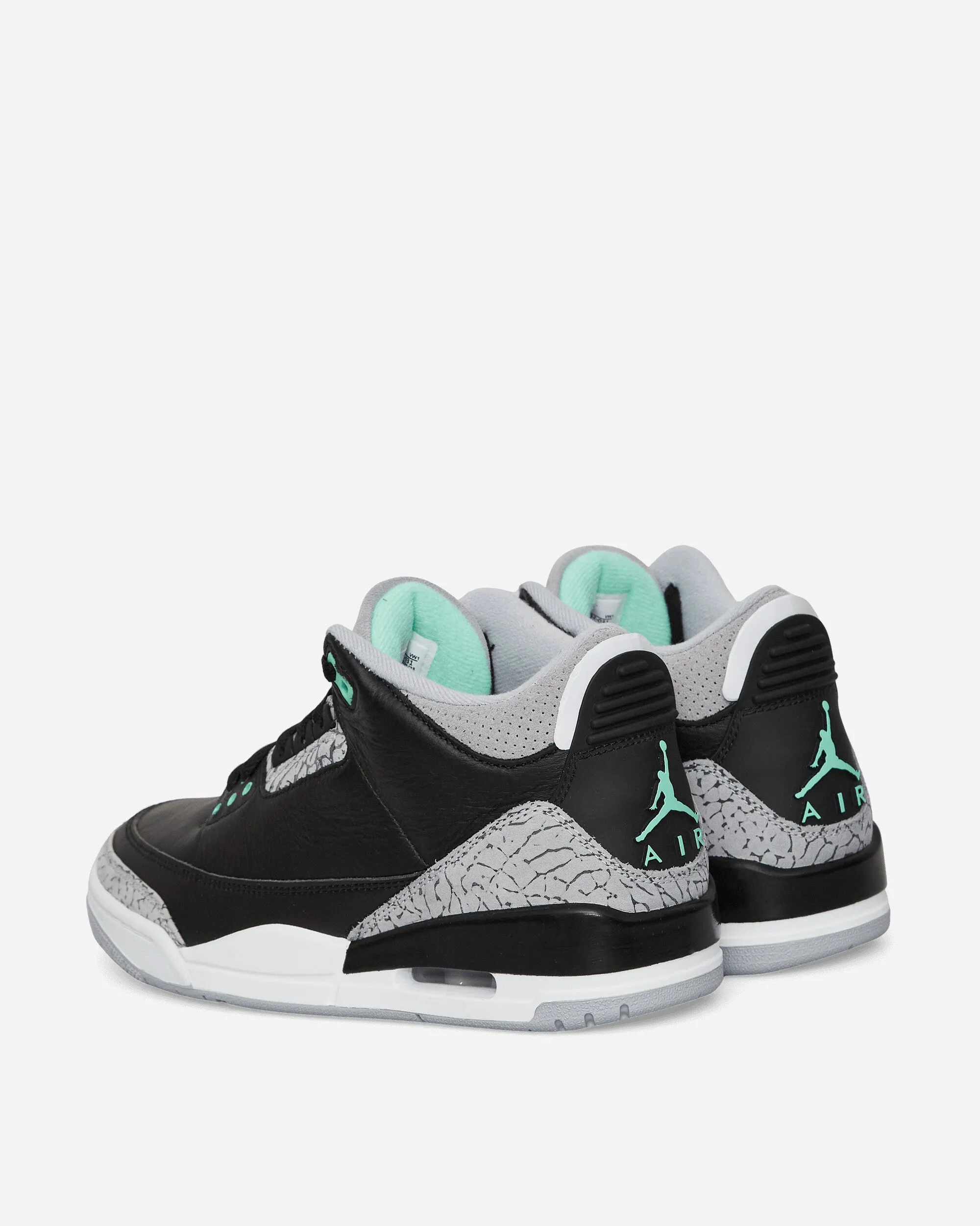 Air Jordan 3 Retro (GS) Sneakers Black / Green Glow