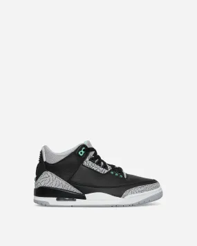 Air Jordan 3 Retro (GS) Sneakers Black / Green Glow