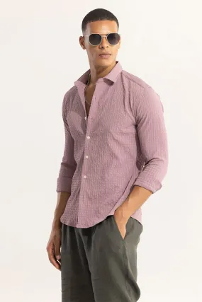 AiryCheck Mauve Seer Sucker Shirt