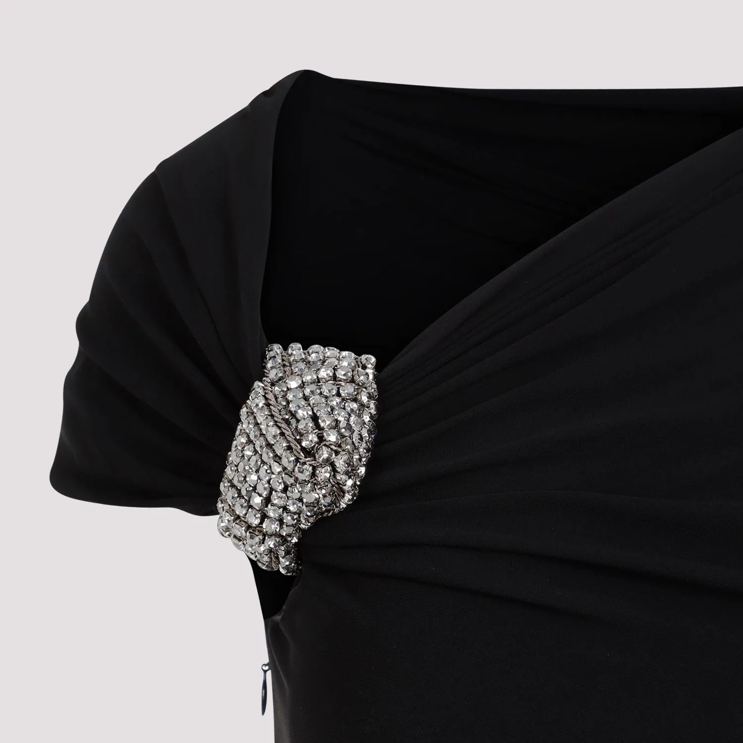 ALEXANDER MCQUEEN Elegant Black Dress - SS24 Collection