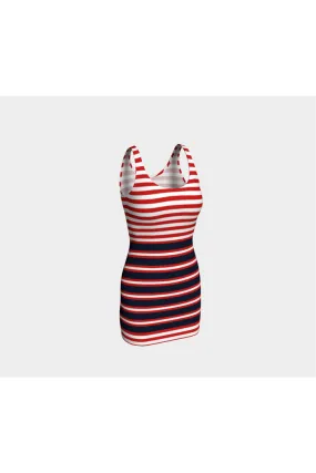 Americans Stripes Bodycon Dress