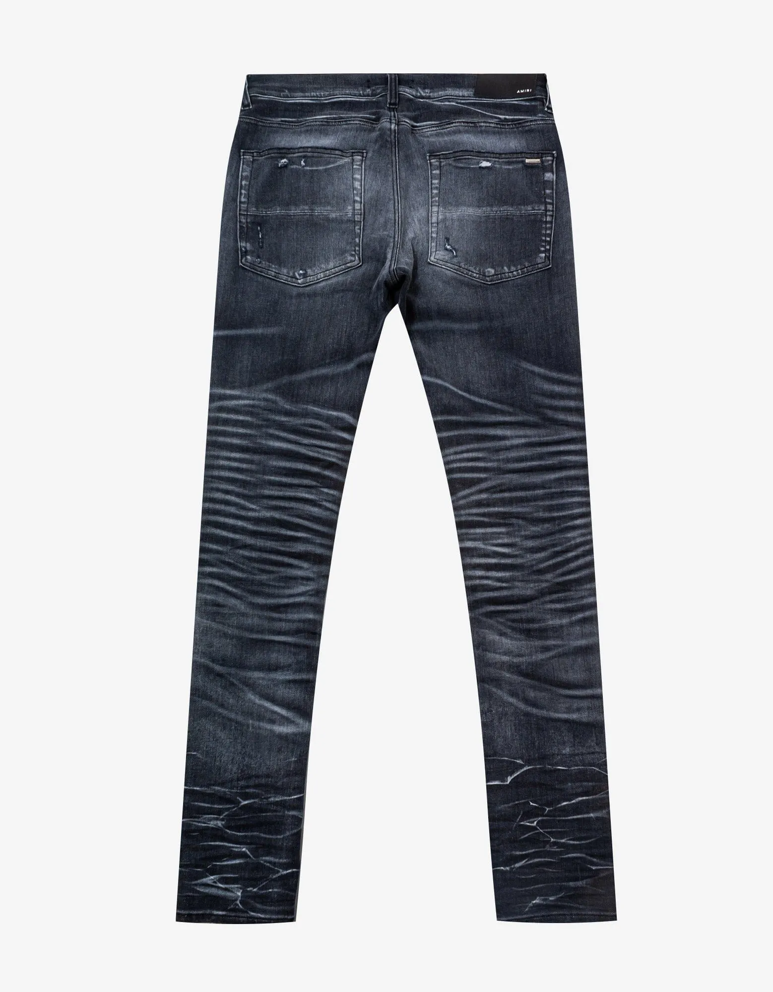 Amiri Jeans Grey Stack