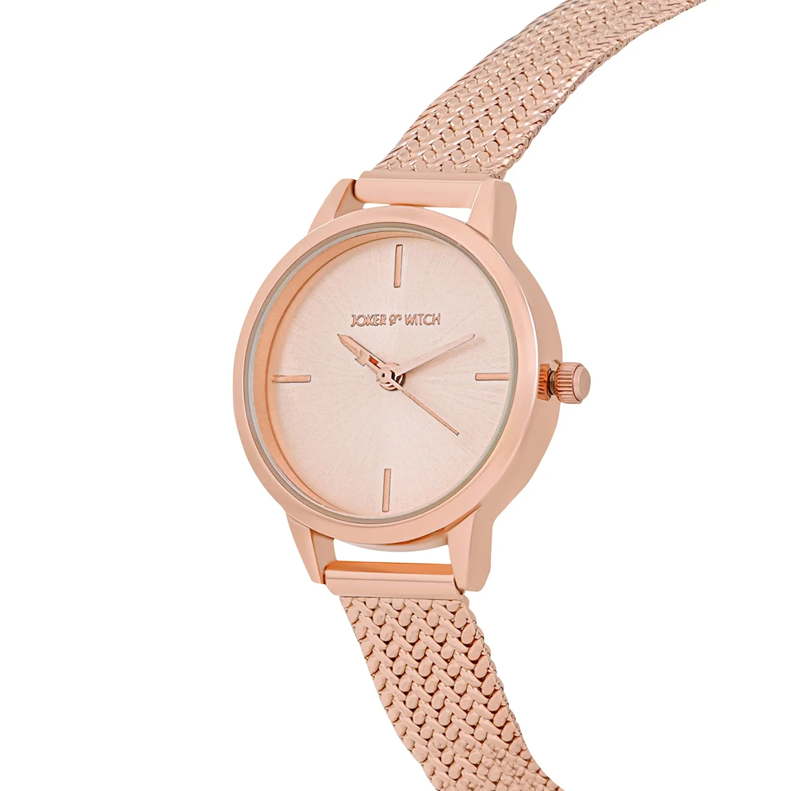 Anetra All Rosegold Mesh Strap Watch