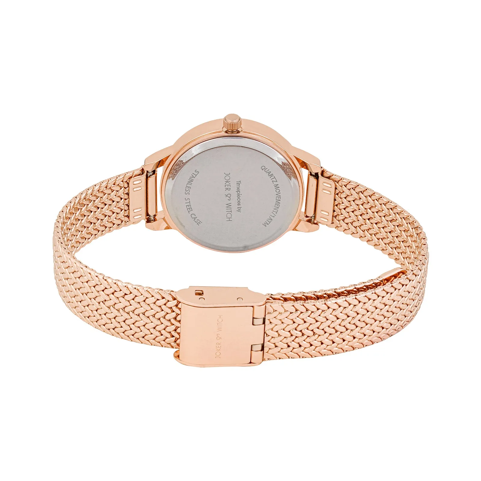 Anetra All Rosegold Mesh Strap Watch