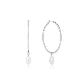 Ania Haie Pearl Hoop Earrings