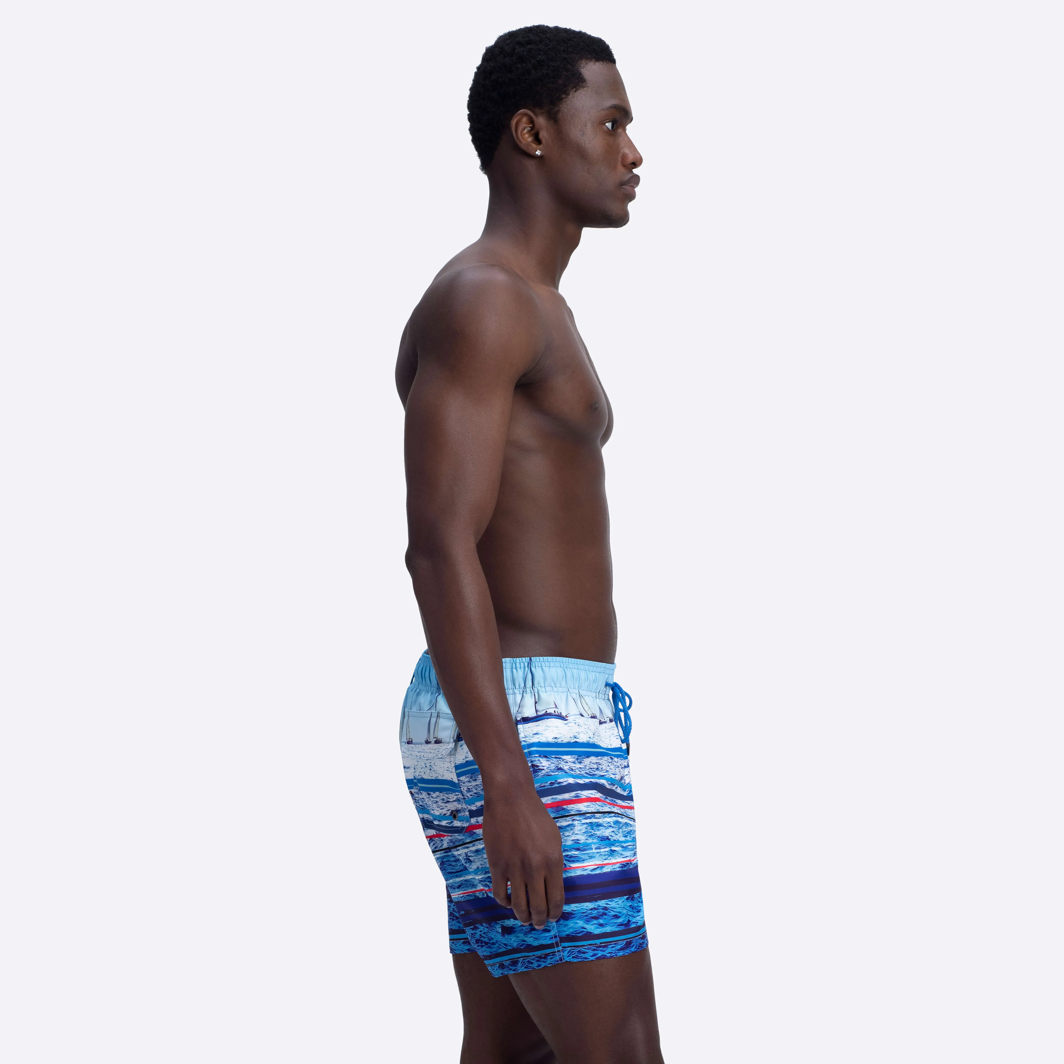 ARCHER Ocean Print Swim Trunks