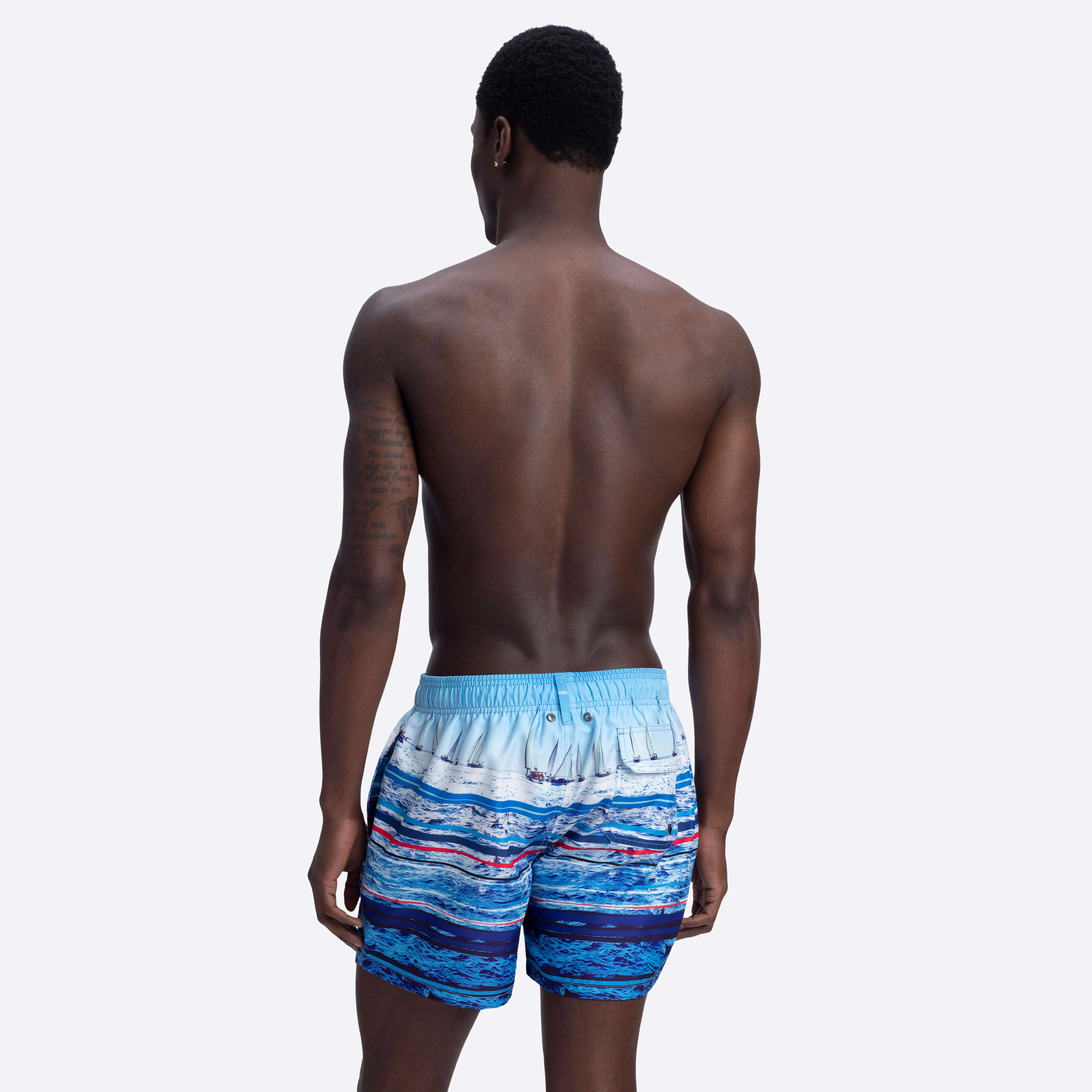 ARCHER Ocean Print Swim Trunks