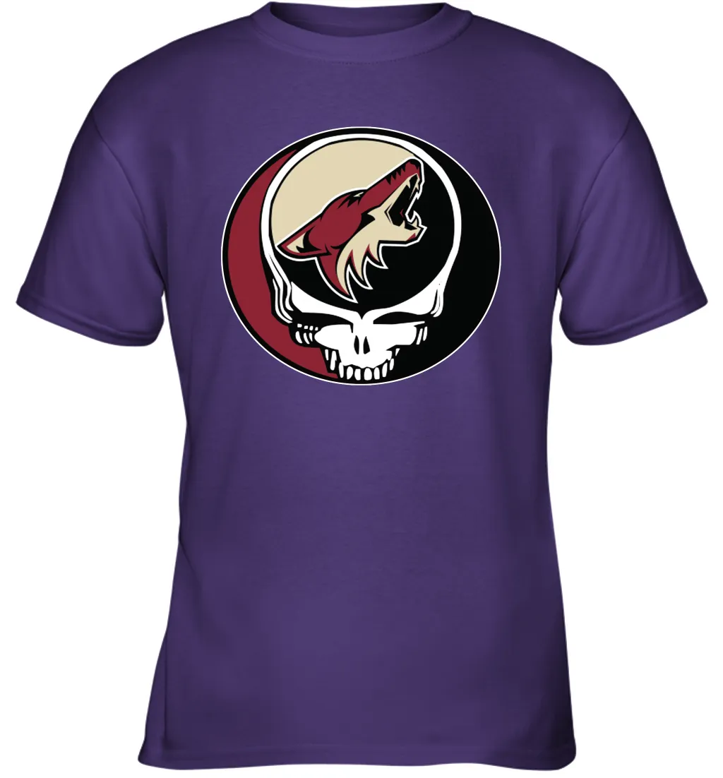 Arizona Coyotes Grateful Dead Steal Your Face Hockey NHL Youth T-Shirt