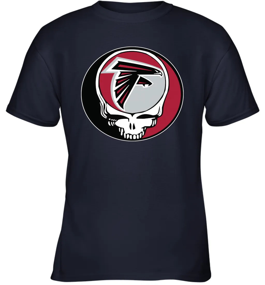 Atlanta Falcons Grateful Dead Steal Your Face NFL Football Youth T-Shirt