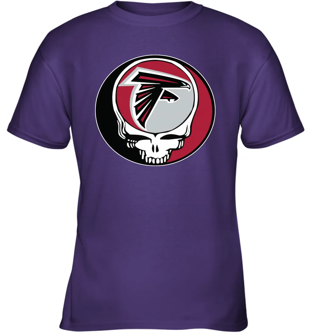 Atlanta Falcons Grateful Dead Steal Your Face NFL Football Youth T-Shirt