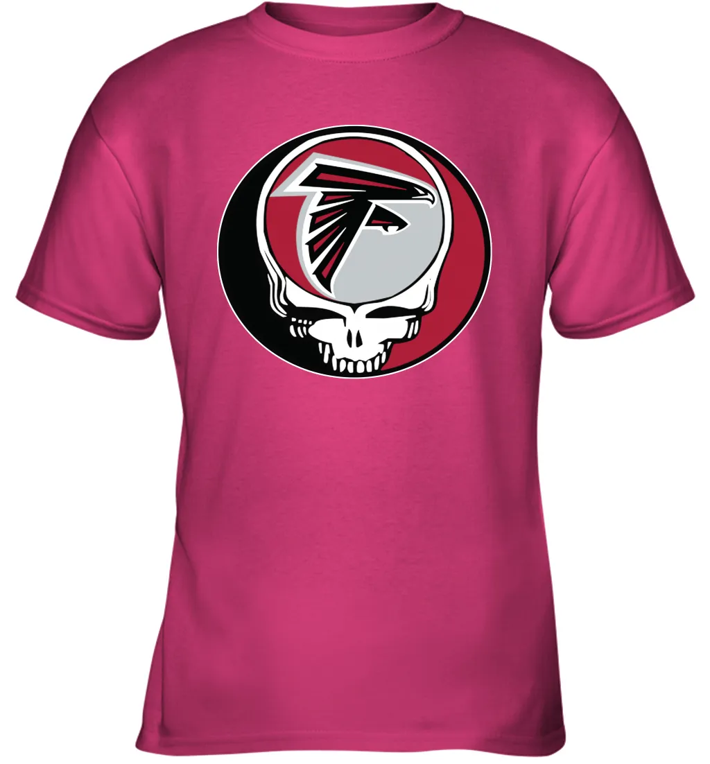 Atlanta Falcons Grateful Dead Steal Your Face NFL Football Youth T-Shirt