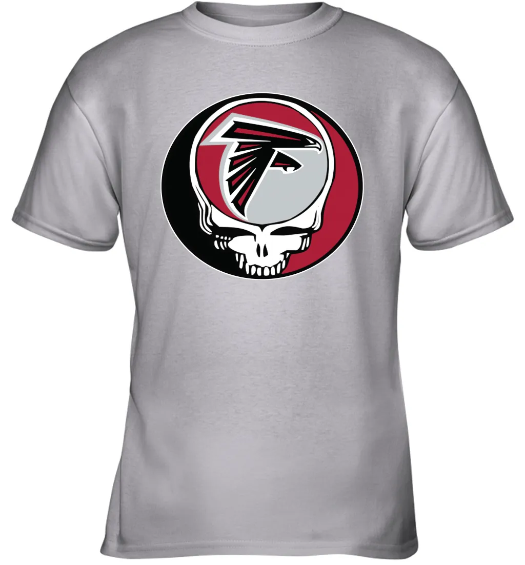 Atlanta Falcons Grateful Dead Steal Your Face NFL Football Youth T-Shirt