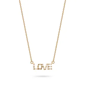 Baguette LOVE Necklace