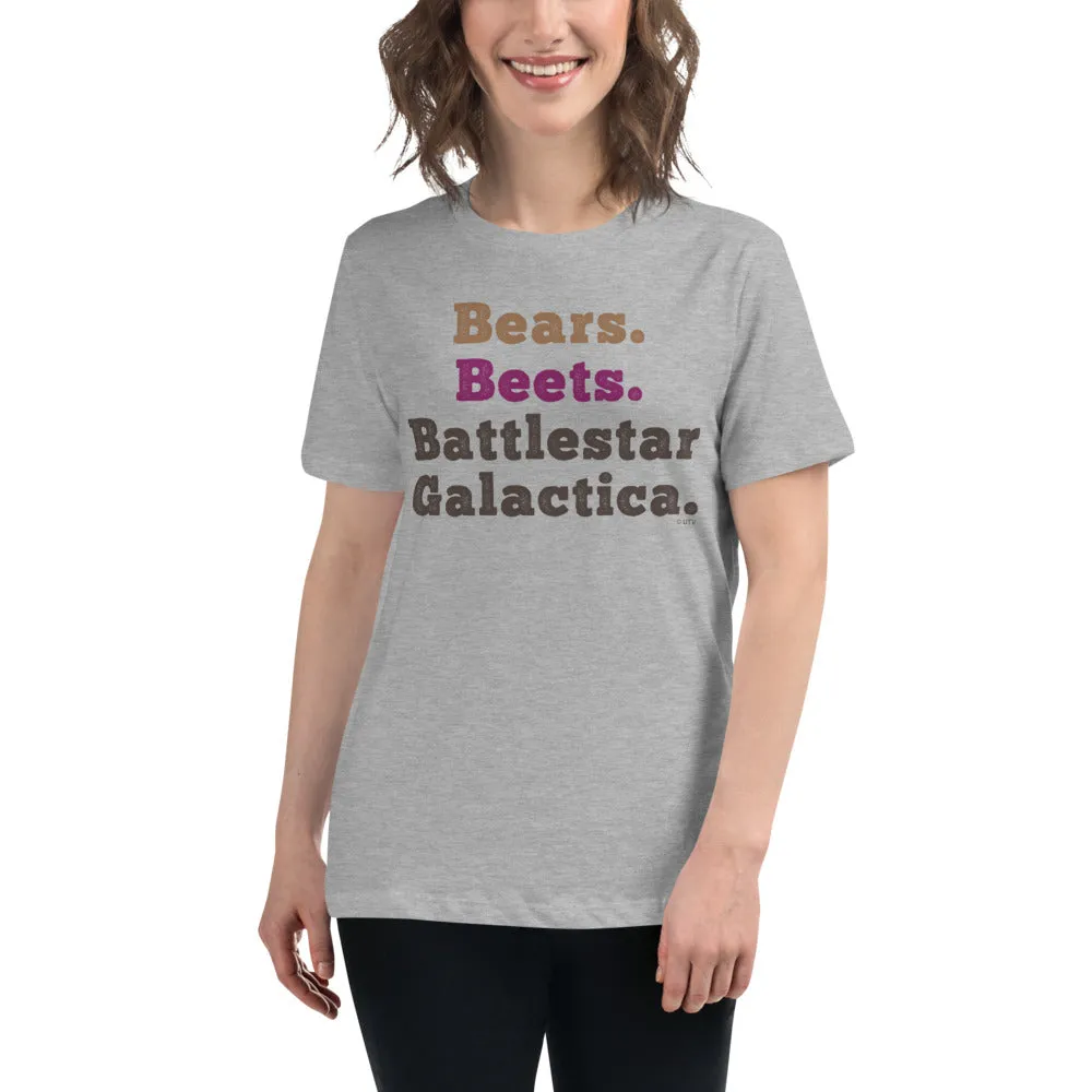 Bears. Beets. BSG. V2 Women's Relaxed T-Shirt