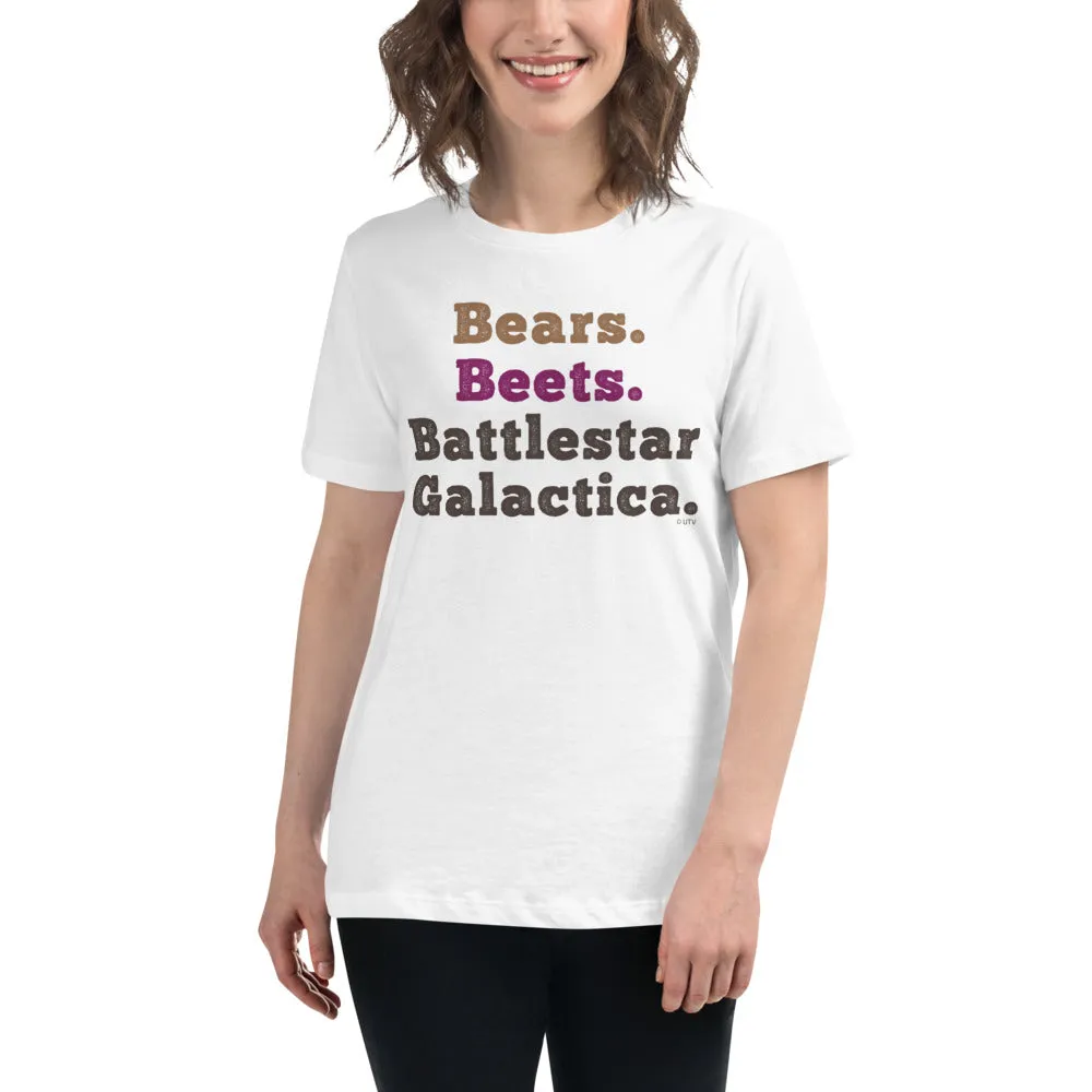 Bears. Beets. BSG. V2 Women's Relaxed T-Shirt