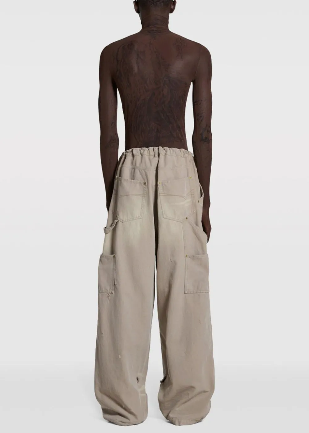 Beige Double Knee Pants