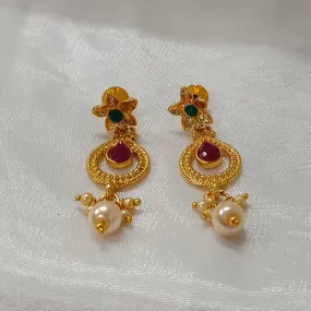 Bhavi Jewels Gold Plated Dangler Earrings