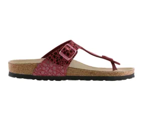 Birkenstock Gizeh Birko-Flor Metallic Stone Port 1014407