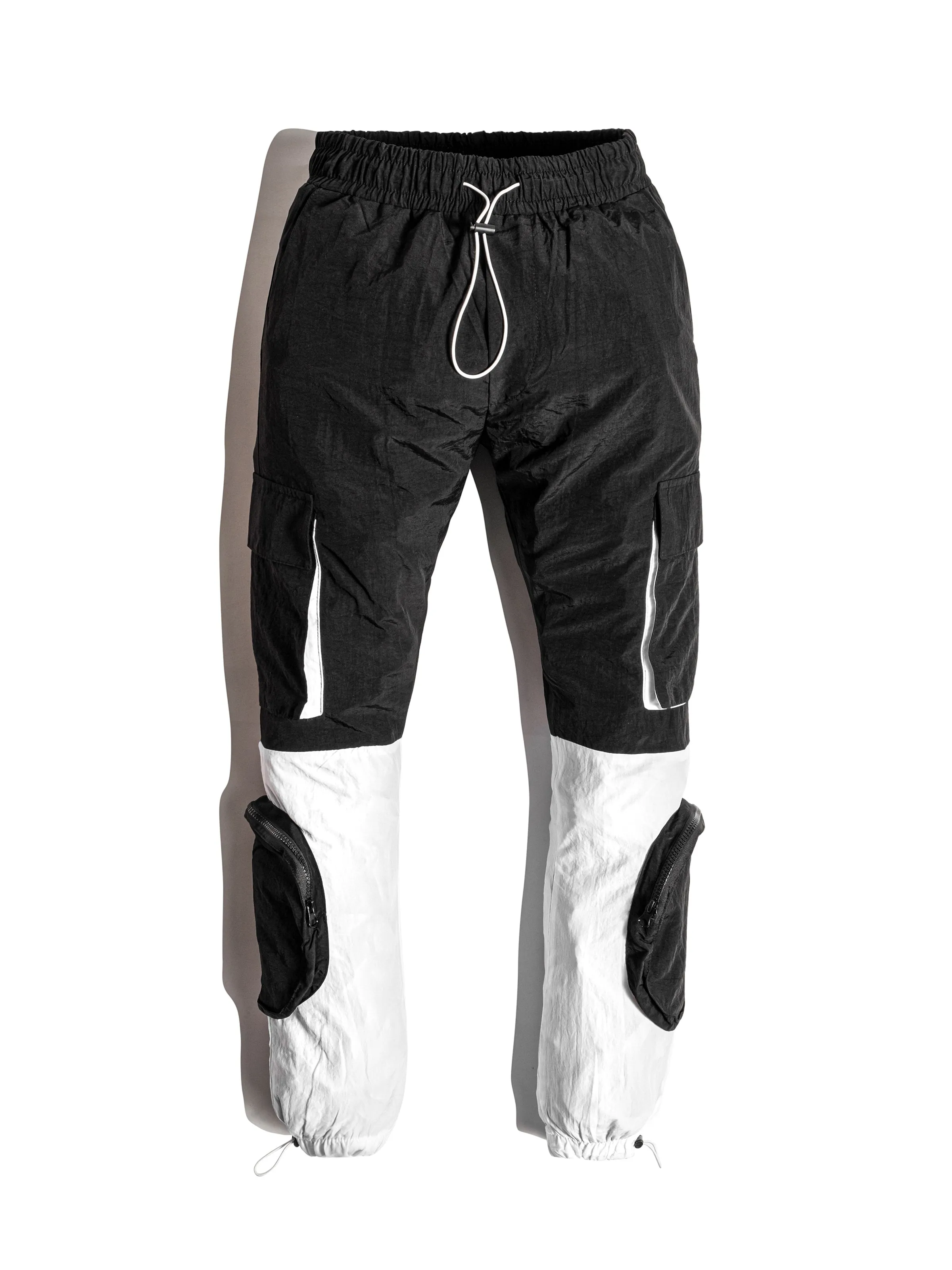 Black & White Parachute Cargos