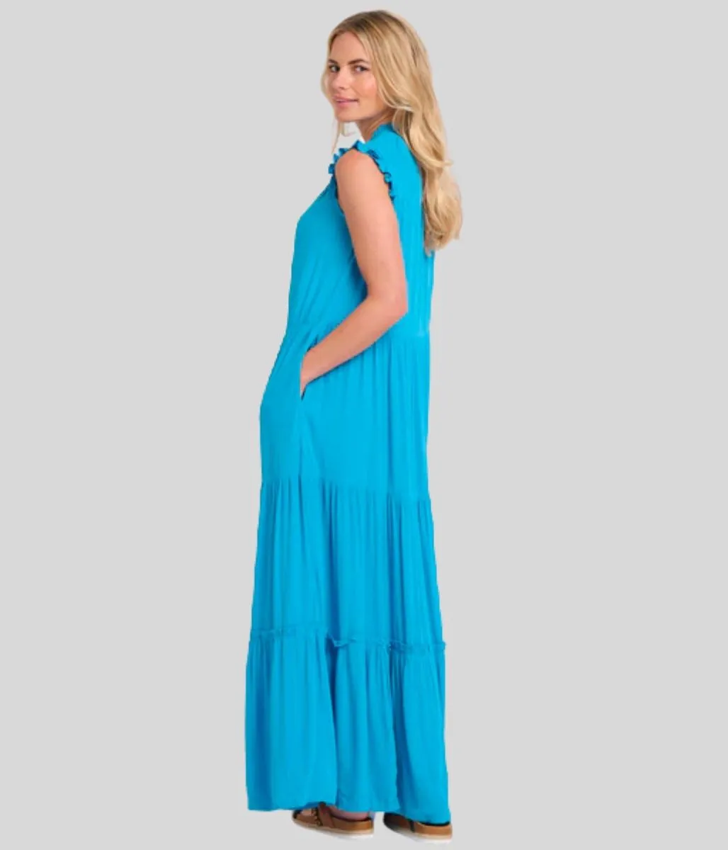 Brakeburn Blue Zenni Maxi Dress