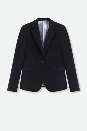 BRONA DARK NAVY WOOL BLAZER