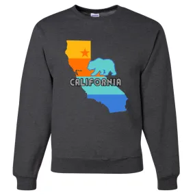 California Bear State Stripes Crewneck Sweatshirt