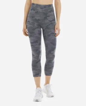 Camo Print High Rise Capri Legging