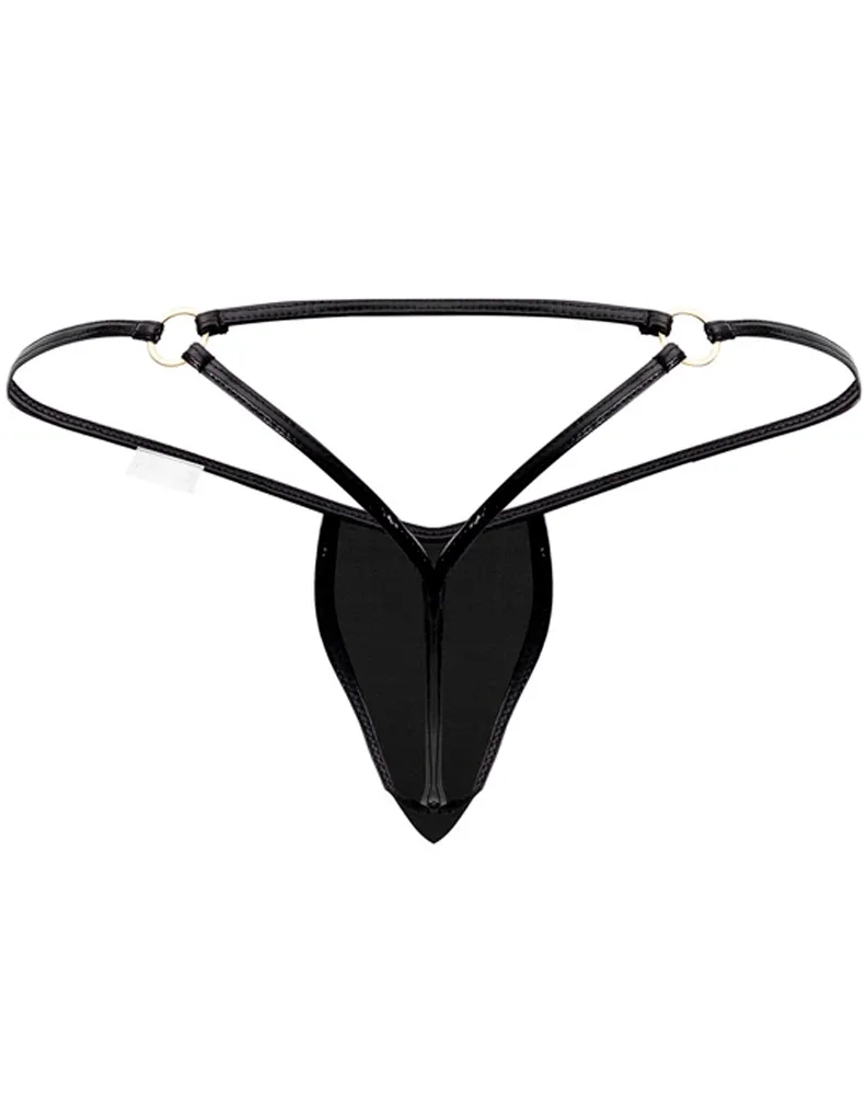 Candyman 99738 Gloss G-string Black